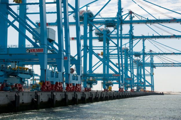 Rotterdam Harbor Cranes